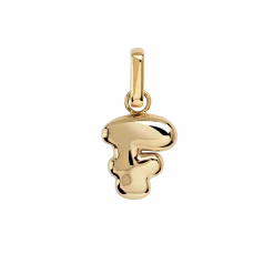CAMILLE BRINCH LETTER PUFFER CHARM VEDHÆNG F I FORGYLDT SØLV - FPUL-FG-P