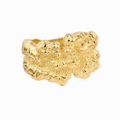 CAMILLE BRINCH LEVITATE CRUSH EVEN BIGGER RING FORGYLDT SØLV - EBLCRR-FG
