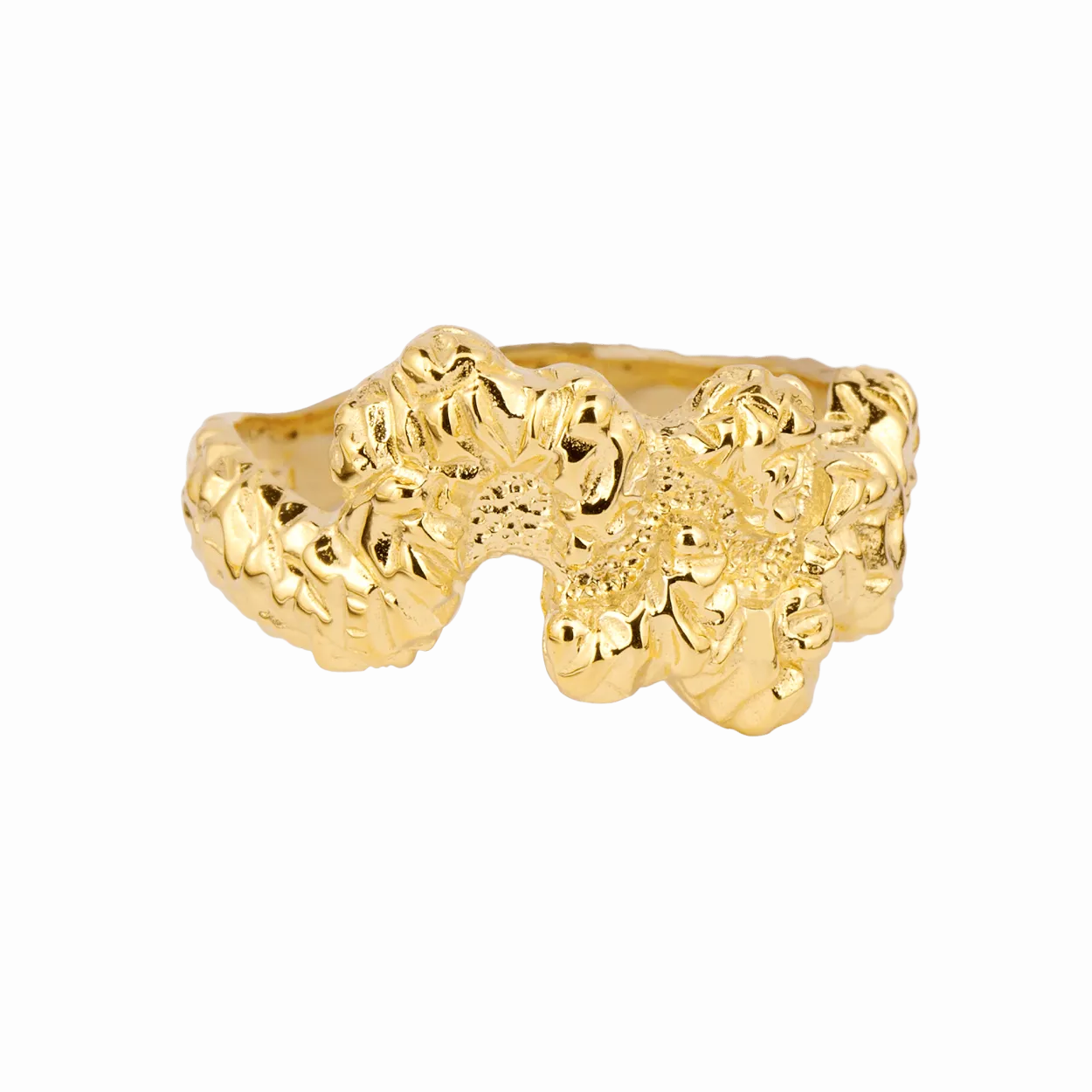 CAMILLE BRINCH LEVITATE CRUSH RING FORGYLDT SØLV - LCRR-FG
