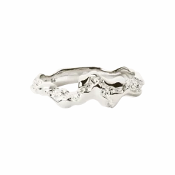 CAMILLE BRINCH LILLE FUSION CONTRAST SØLV RING - SFCOR