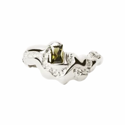 CAMILLE BRINCH MEDIUM CONTRAST SØLV RING - MCOR