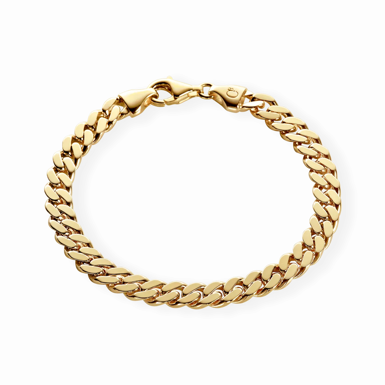 CAMILLE BRINCH MEDIUM PANZER ARMBÅND I FORGYLDT SØLV PÅ 17 CM - MPA-FG-17