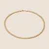 CAMILLE BRINCH MEDIUM PANZER CHOKER I FORGYLDT SØLV 45 CM - MPC-FG-45