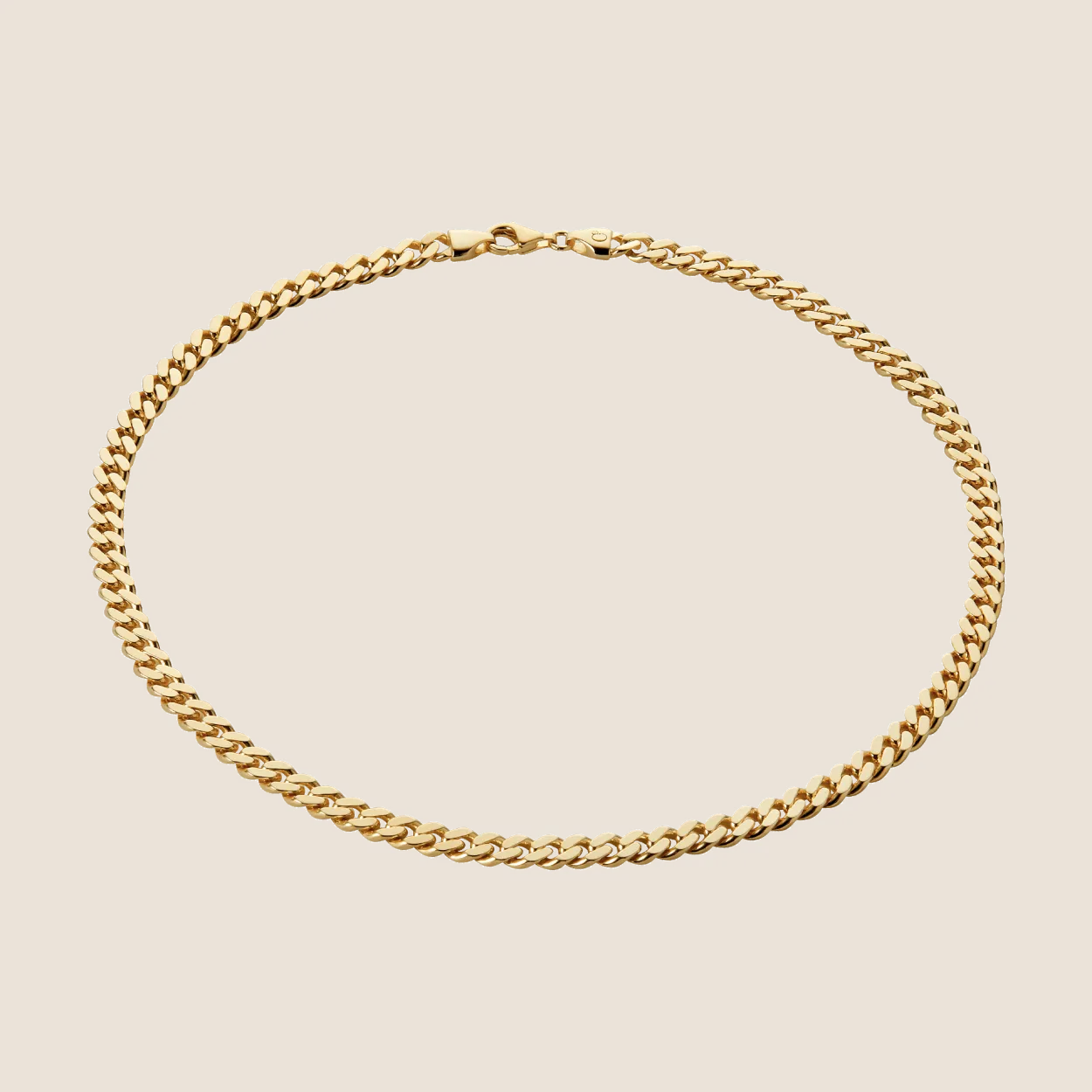 CAMILLE BRINCH MEDIUM PANZER CHOKER I FORGYLDT SØLV 45 CM - MPC-FG-45
