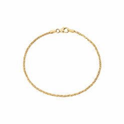CAMILLE BRINCH MILLION DOTS ARMBÅND I FORGYLDT SØLV 16-17 CM - MDB-FG-16-17