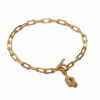 CAMILLE BRINCH NUGGET LAYERS T-LOCK ARMBÅND FORGYLDT SØLV - NLATA-FG-18