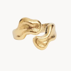 CAMILLE BRINCH OPEN REBEL RING FORGYLDT SØLV - ORR-FG