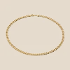 CAMILLE BRINCH PANZER CHOKER MEDIUM HALSKÆDE FORGYLDT SØLV 42 CM - MPC-FG-42