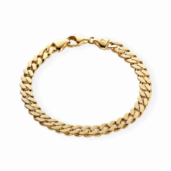CAMILLE BRINCH PANZER MEDIUM ARMBÅND FORGYLDT SØLV 18 CM - MPA-FG-18