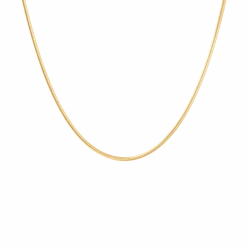 CAMILLE BRINCH SMALL ESSENTIA SNAKE HALSKÆDE FORGYLDT SØLV - SESN-FG-45