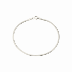 CAMILLE BRINCH SMALL ESSENTIA SNAKE ARMBÅND SØLV - SESB-17