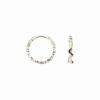 CAMILLE BRINCH SMALL SHINY SPARKLY HOOPS ØRERINGE I SØLV - SSSPH