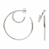 CAMILLE BRINCH STATEMENT TWIN ESSENTIA HOOPS SØLV - STTEH