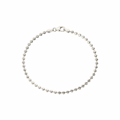 CAMILLE BRINCH TEXTURED DOTS ARMBÅND I SØLV 17 CM - TDOB-17