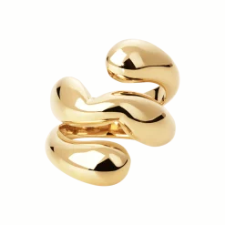 CAMILLE BRINCH TWISTY PUFFER RING FORGYLDT SØLV - TPUR-FG