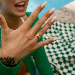 CAMILLE MELLEM CONTRAST RING FORGYLDT SØLV - MCOR-FG