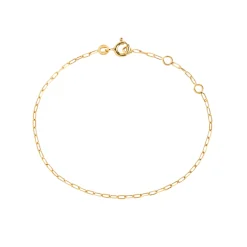 CARRÉ CHAIN GANG ARMBÅND SØLV FORGYLDT - FB 4306 16+1,5+1,5