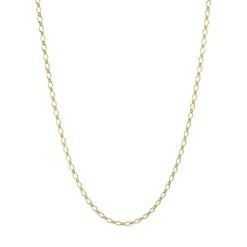 CARRÉ CHAIN GANG HALSKÆDE SØLV FORGYLDT - FC 4329 38+2