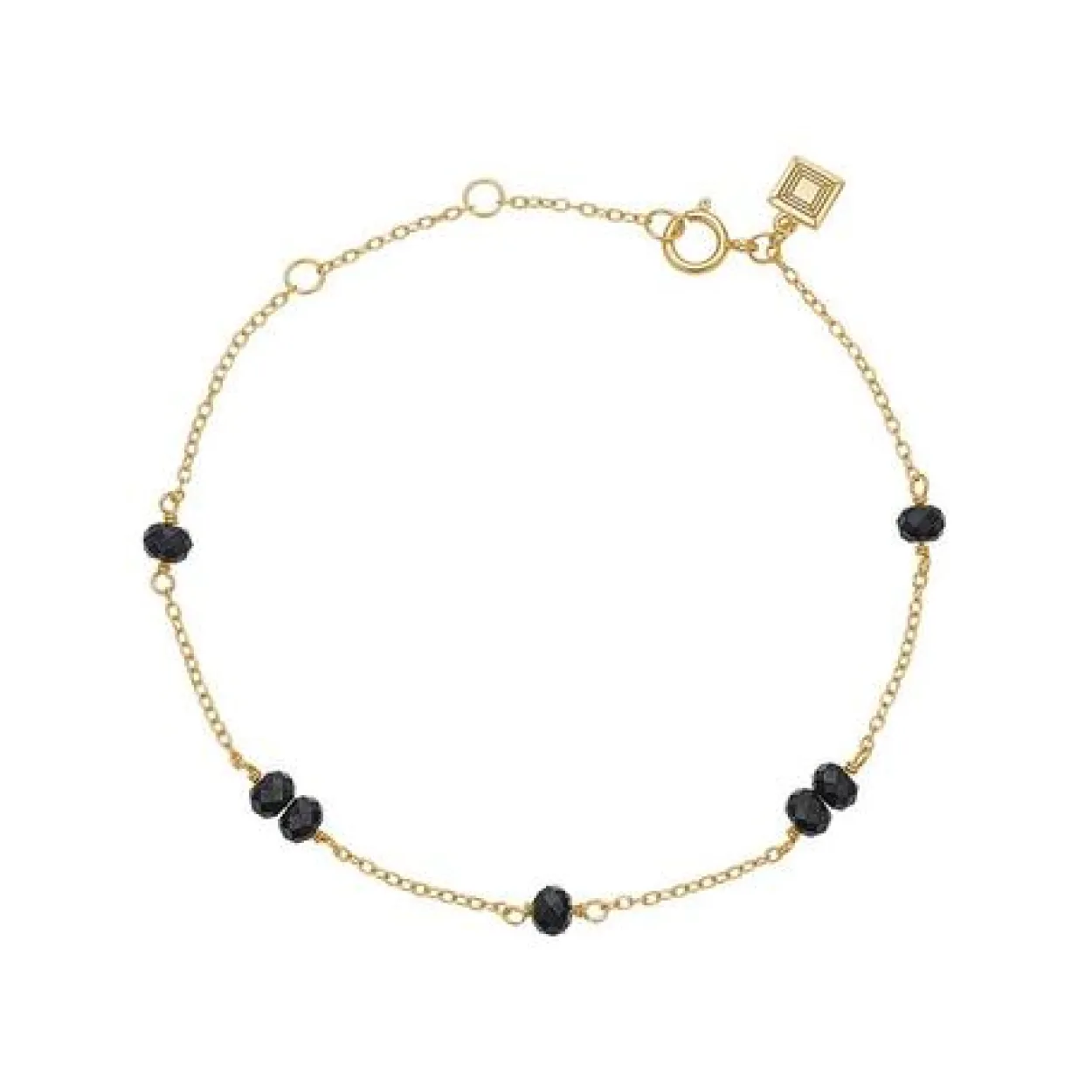 CARRE GEM CANDY SØLV FORGYLDT ARMBÅND - FB 4335 BSP 16+1,5+1,5