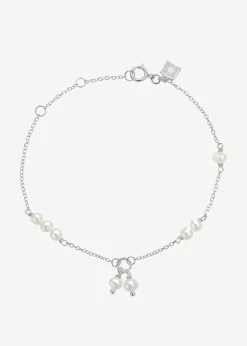 CARRÉ EIFFEL SØLV ARMBÅND MED PERLER - SB 4364 BI 16+1,5+1,5