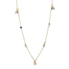 CARRÉ GEM CANDY HALSKÆDE SØLV FORGYLDT - FC 4364 LBBIPSTZPE38+2,5+2,5CM