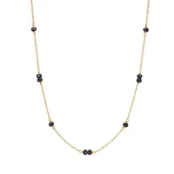 CARRÉ GEM CANDY HALSKÆDE SØLV FORGYLDT - FC 4335 BSP 35+2,5+2,5