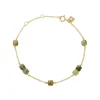 CARRÉ GEM CANDY SØLV FORGYLDT ARMBÅND MED GRANAT - FB 4343 GG 16+1,5+1,5