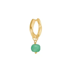 CARRÉ GEM CANDY VEDHÆNG SØLV FORGYLDT CHRYSOPRAS - FLH 4344 CR 1 PC