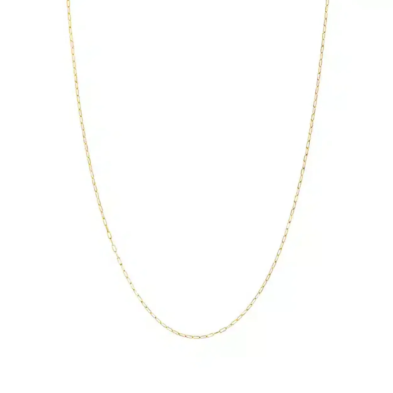 CARRÉ HALSKÆDE LINK SØLV FORGYLDT - FC 4306 42+2cm