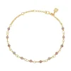 CARRÉ SØLV FORGYLDT ARMBÅND MED CHERRY KVARTS - FB 4456 CQ 16+1,5+1,5CM