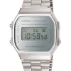 CASIO CLASSIC UR DIGITAL STÅL MED LÆNKE - A168WEM-7EF
