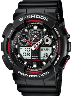 CASIO HERRE UR G-SHOCK DIGITAL ANALOG MED GUMMEREM