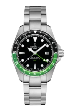 CERTINA DS ACTION GRØN OG SORT KRANS - C0329291105100