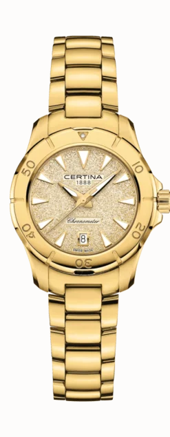 CERTINA DS ACTION STEN SKIVE GULD PVD - C0329513336100