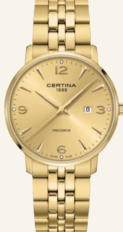 CERTINA DS CAIMANO GULDFARVET - C0354103336700