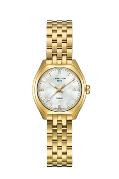 CERTINA DS 2 DAME GULD MED DIAMANTER - C0492103311600