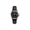 CERTINA DS PRIME DAME MED SORT LÆDERREM PLUS DIAMANTER
