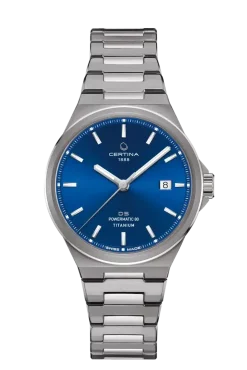 CERTINA POWERMATIC 80 TITANIUM BLÅ SKIVE - C0434074404100
