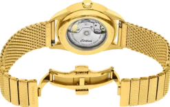 CERTINA POWERMATIC 80 UR HERRE GULDFARVET MED MESHLÆNKE - C0298073336100