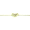 CHRISTOFFERSEN JEWELLERY ARMBÅND FORGYLDT HJERTE MED ZIRKONIA - 9010229-11