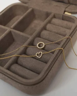 CHRISTOFFERSEN JEWELLERY ARMBÅND 14 KARAT GULD HJERTE MED 0,07 CARAT BRILLANTER - 9000152