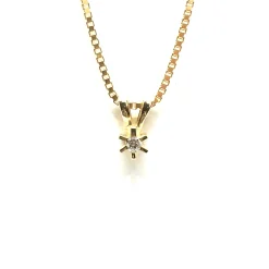 CHRISTOFFERSEN JEWELLERY CARLA HALSKÆDE 14KT GULD MED DIAMANT - 4000154-0