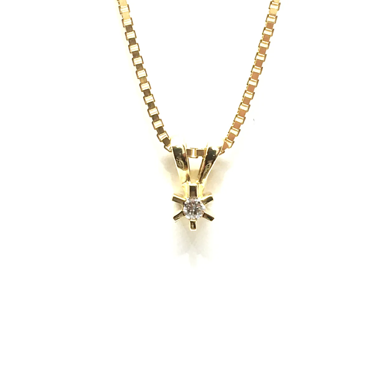 CHRISTOFFERSEN JEWELLERY CARLA HALSKÆDE 14KT GULD MED DIAMANT - 4000154-0