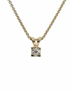 CHRISTOFFERSEN JEWELLERY EVA VEDHÆNG 14 KARAT GULD MED BRILLANT 0,38 CARAT – 4000516