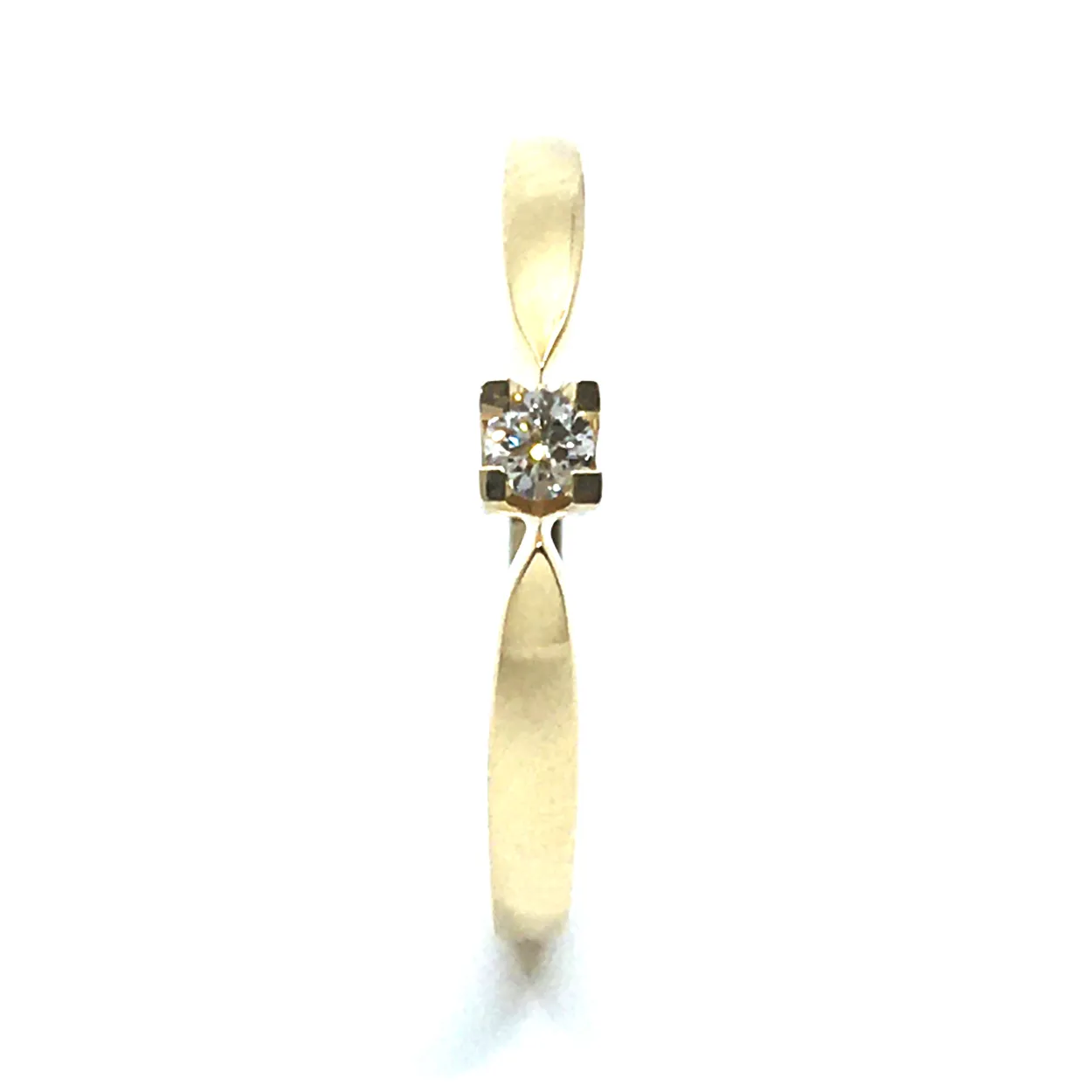 CHRISTOFFERSEN JEWELLERY EVA RING I 14 KARAT GULD MED BRILLANT - 5000792