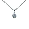 CHRISTOFFERSEN JEWELLERY HALSKÆDE CIRKEL FYLDT MED ZIRKONIA - 4011059