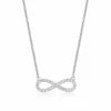 CHRISTOFFERSEN JEWELLERY HALSKÆDE SØLV MED EVIGHEDSTEGN - 2070601