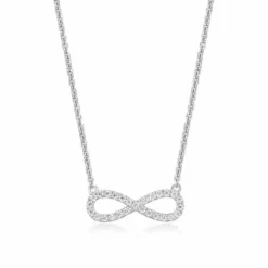 CHRISTOFFERSEN JEWELLERY HALSKÆDE SØLV MED EVIGHEDSTEGN - 2070601