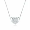 CHRISTOFFERSEN JEWELLERY HALSKÆDE HJERTE SØLV MED ZIRKONIA - 2010233