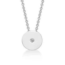 CHRISTOFFERSEN JEWELLERY HALSKÆDE MED RUNDE PLADE - 2070898